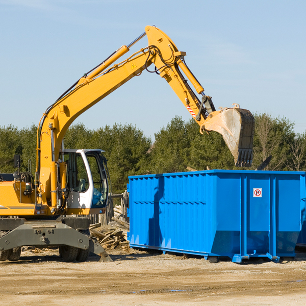 can i choose the location where the residential dumpster will be placed in Dunlap Kansas